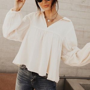 Böhme, Dylan Babydoll top, size Small